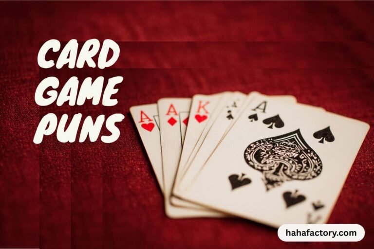 card game puns