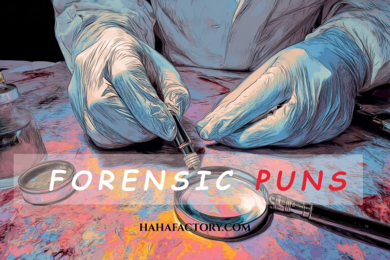 forensic puns