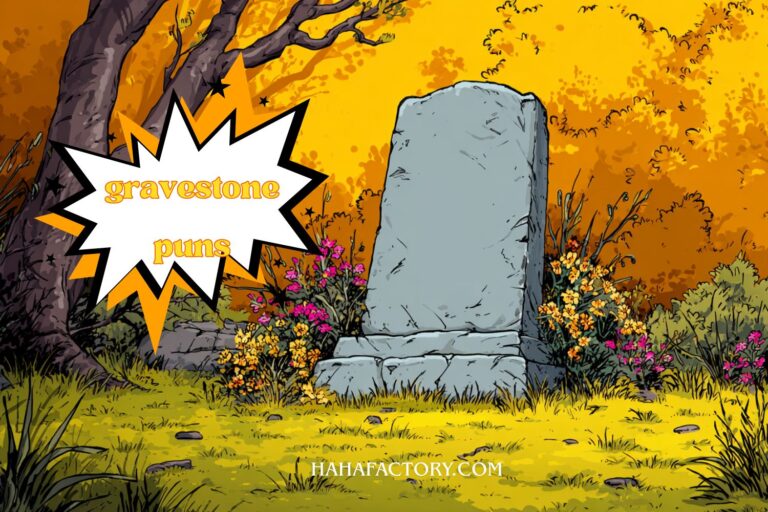 gravestone puns