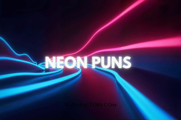 neon puns