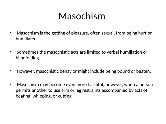What Is the Real Masochist Meaning Explained Simply